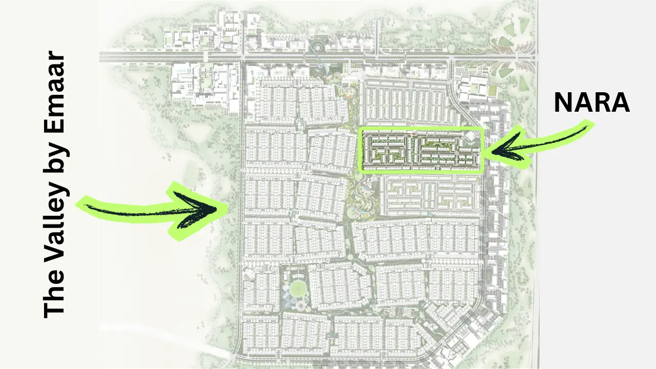 NARA at The Valley by Emaar location within The Valley master community in Dubai - Presented by Tohid Fetrat