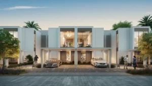 NARA at The Valley by Emaar modern townhouse row exterior in Dubai - Presented by Tohid Fetrat
