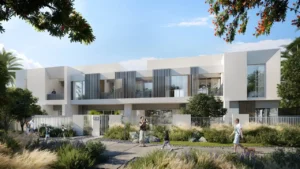 NARA at The Valley by Emaar townhouse community exterior with landscaped surroundings in Dubai - Presented by Tohid Fetrat