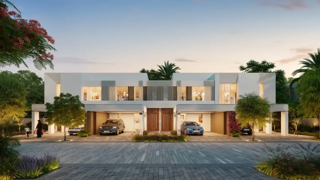 NARA at The Valley by Emaar contemporary townhouse exterior architecture in Dubai - Presented by Tohid Fetrat