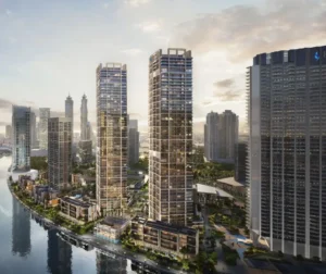 Peninsula Four The Plaza by Select Group waterfront residential towers along Dubai Canal in Business Bay Dubai Presented by Tohid Fetrat
