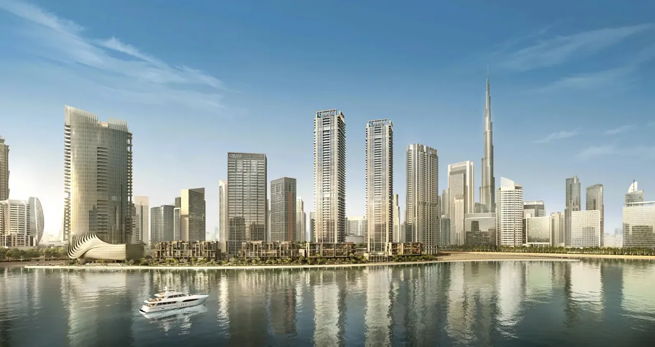 Peninsula waterfront properties for sale in Business Bay Dubai with Burj Khalifa skyline and Dubai Canal views Presented by Tohid Fetrat