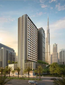 Rove Home Downtown Dubai by IRTH Development residential tower with Burj Khalifa views and landscaped surroundings in Dubai Presented by Tohid Fetrat