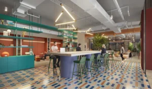 Rove Home Downtown Dubai by IRTH Development coworking hub and collaborative social space with modern interiors in Dubai Presented by Tohid Fetrat