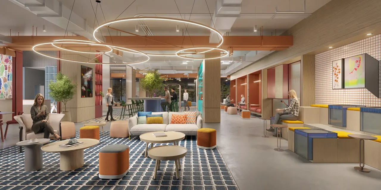 Rove Home Downtown Dubai by IRTH Development social lounge and coworking space with contemporary interiors in Dubai Presented by Tohid Fetrat