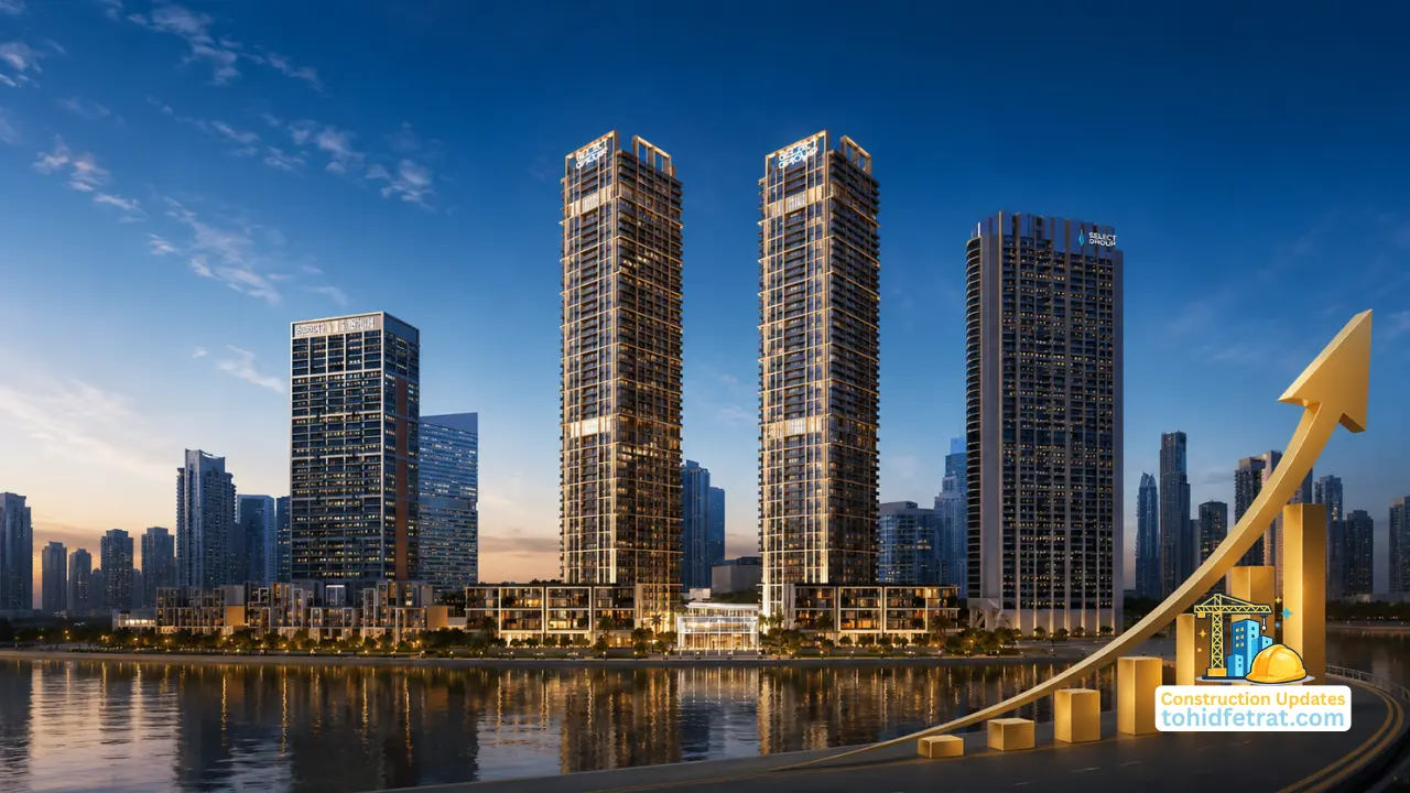 Select Group luxury waterfront towers featured in Select Group Waterfront Development Expansion in Dubai Presented by Tohid Fetrat