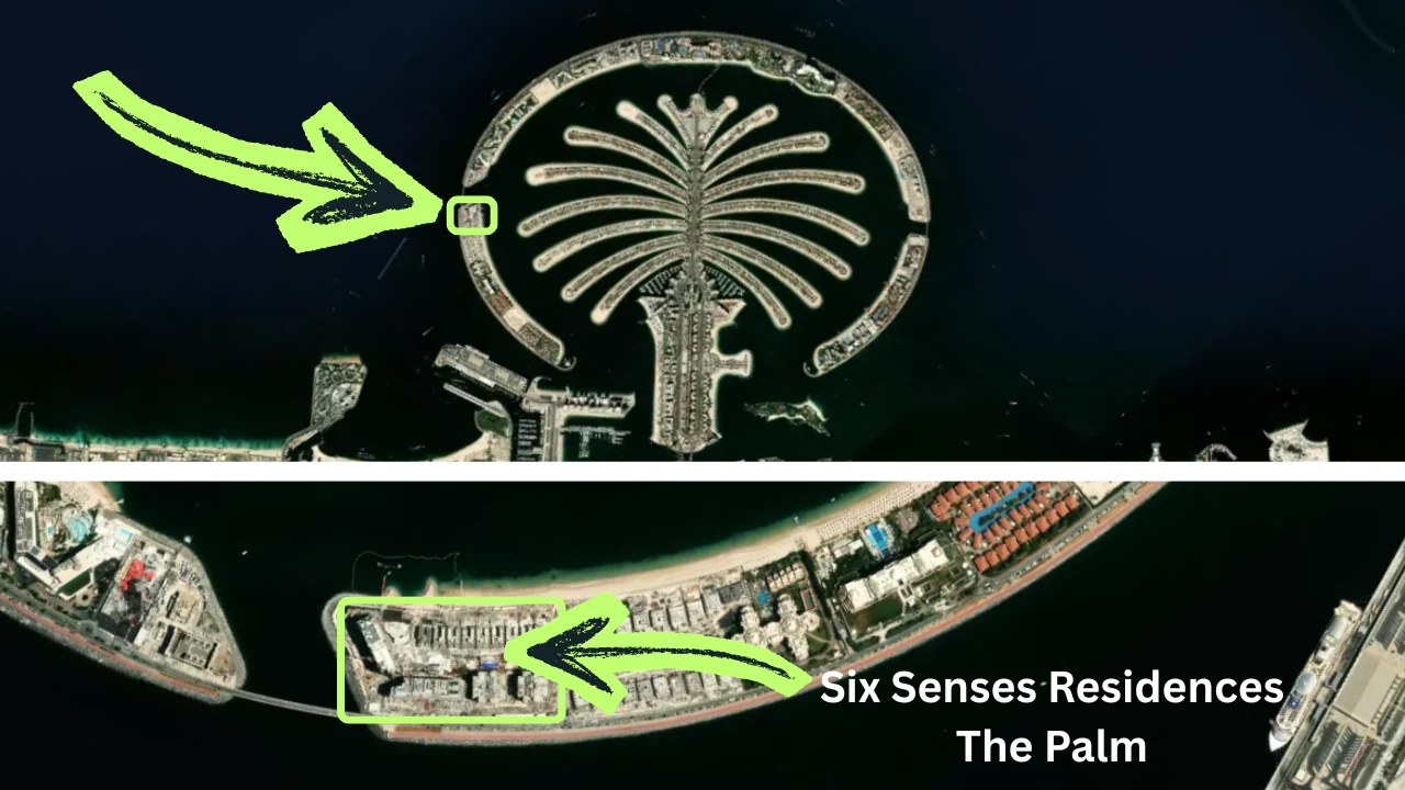 Six Senses Residences The Palm by Select Group location within Palm Jumeirah in Dubai - Presented by Tohid Fetrat