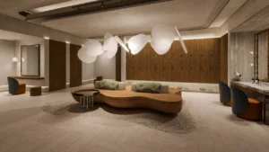 Six Senses Residences The Palm by Select Group spa lounge interior with wellness inspired design in Dubai - Presented by Tohid Fetrat