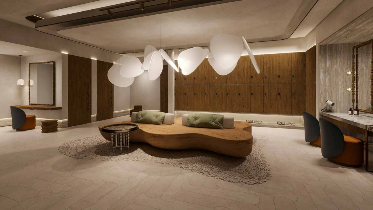 Six Senses Residences The Palm by Select Group spa lounge interior with wellness inspired design in Dubai - Presented by Tohid Fetrat
