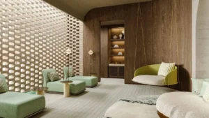Six Senses Residences The Palm by Select Group wellness relaxation lounge with organic interior design in Dubai - Presented by Tohid Fetrat