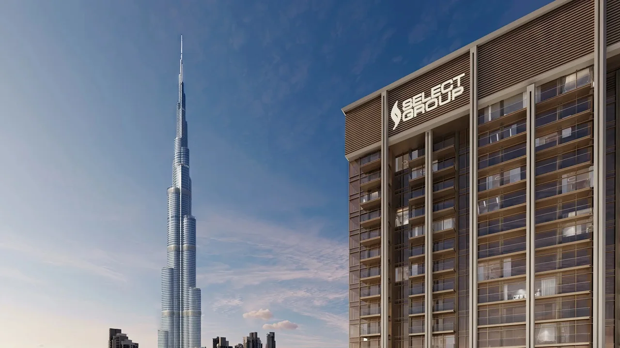 The Edge construction update June 2025 by Select Group in Business Bay Dubai with Burj Khalifa skyline view Presented by Tohid Fetrat