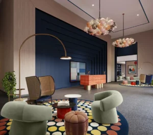 The Edge by Select Group luxury lobby interior design in Dubai - Presented by Tohid Fetrat