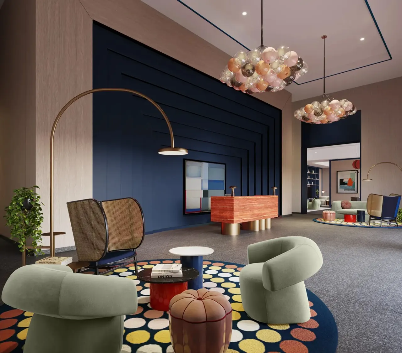The Edge by Select Group luxury lobby interior design in Dubai - Presented by Tohid Fetrat