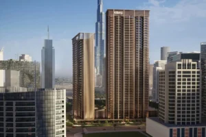 The Edge by Select Group twin residential towers with Burj Khalifa view in Dubai - Presented by Tohid Fetrat