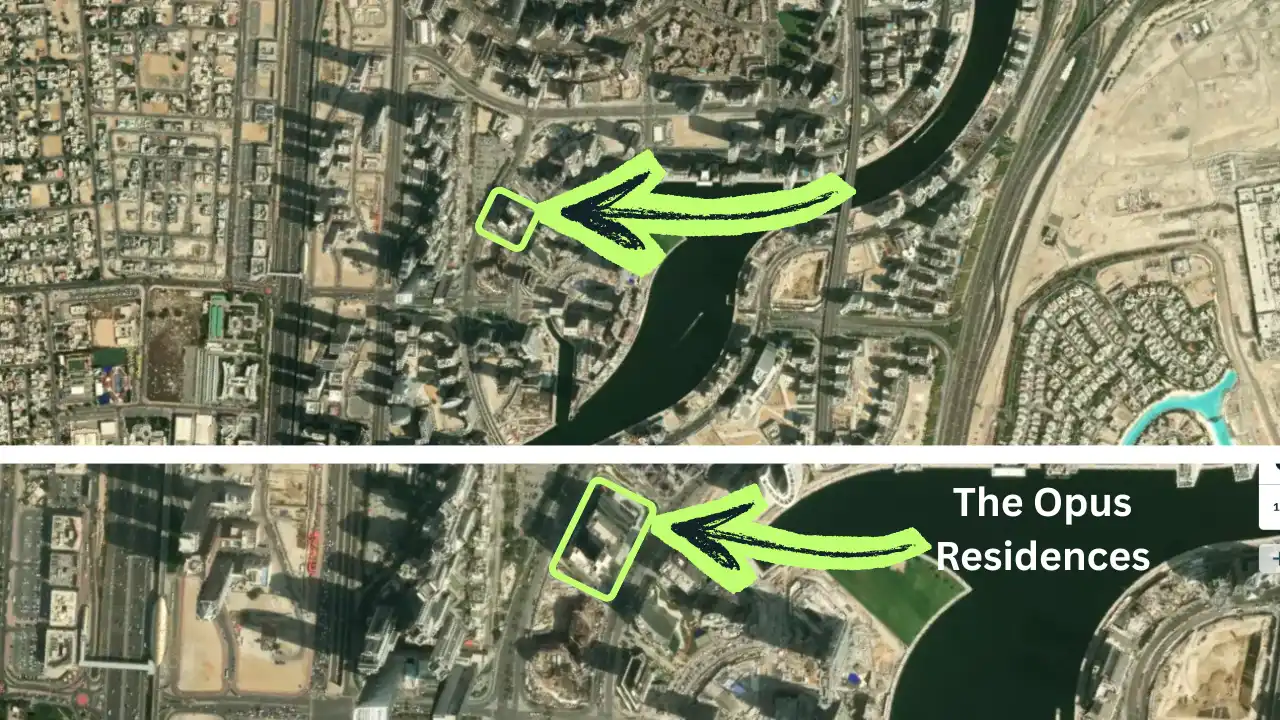 The Opus Residences by OMNIYAT location within Business Bay Dubai near Dubai Water Canal - Presented by Tohid Fetrat