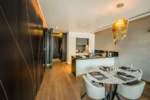The Opus Residences by OMNIYAT luxury dining and kitchen interior in Dubai - Presented by Tohid Fetrat