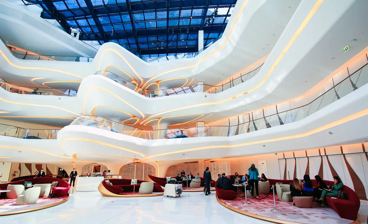 The Opus Residences by OMNIYAT iconic atrium interior designed by Zaha Hadid in Dubai - Presented by Tohid Fetrat