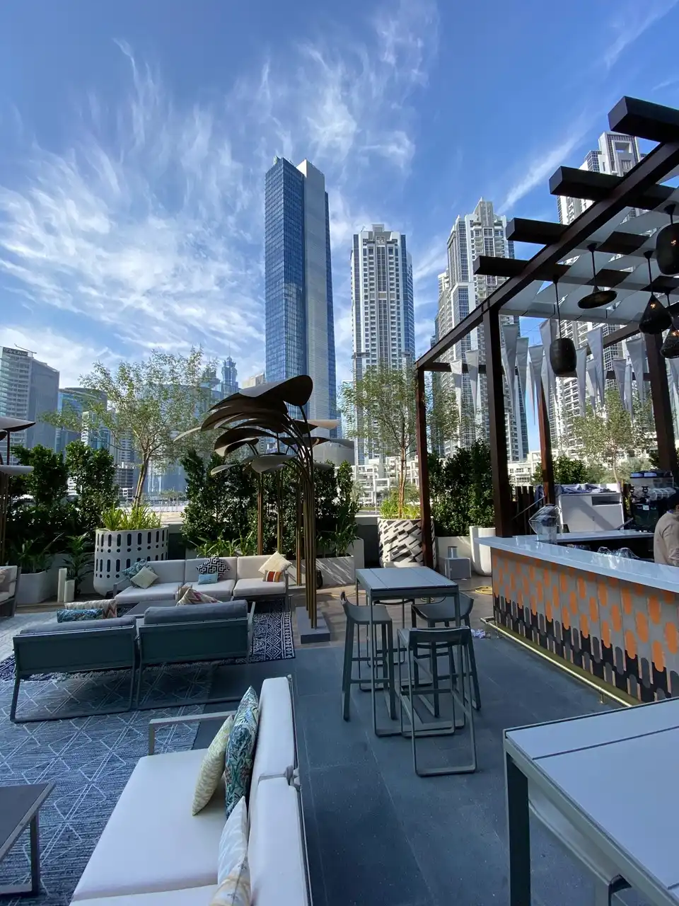 The Opus Residences by OMNIYAT Deseo Rooftop Lounge with Dubai skyline views - Presented by Tohid Fetrat