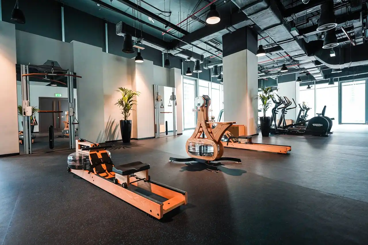 The Opus Residences by OMNIYAT luxury fitness center interior in Dubai - Presented by Tohid Fetrat