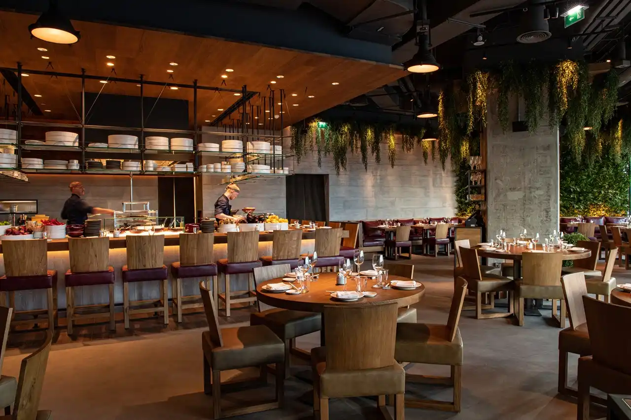 The Opus Residences by OMNIYAT Roka restaurant culinary dining interior in Dubai - Presented by Tohid Fetrat