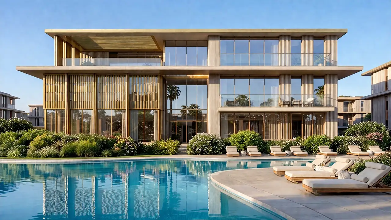 Tilal Binghatti Phase 1 modern luxury villa with private pool landscaped garden and contemporary architecture in Dubai Presented by Tohid Fetrat