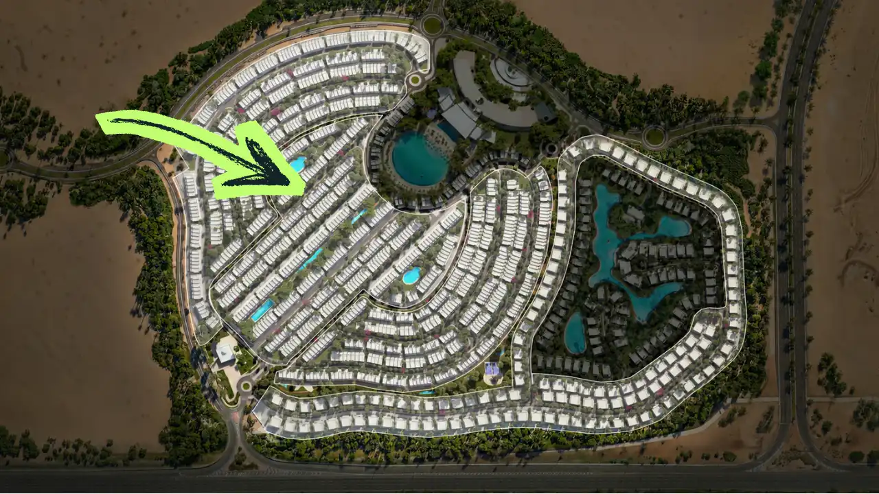 Tilal Binghatti Phase 1 townhouses and villas location within Tilal Binghatti masterplan in Dubai Presented by Tohid Fetrat