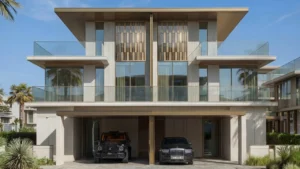 Tilal Binghatti Villas & Mansions by Binghatti modern mansion exterior with panoramic glass façades and luxury architectural detailing in Dubai - Presented by Tohid Fetrat