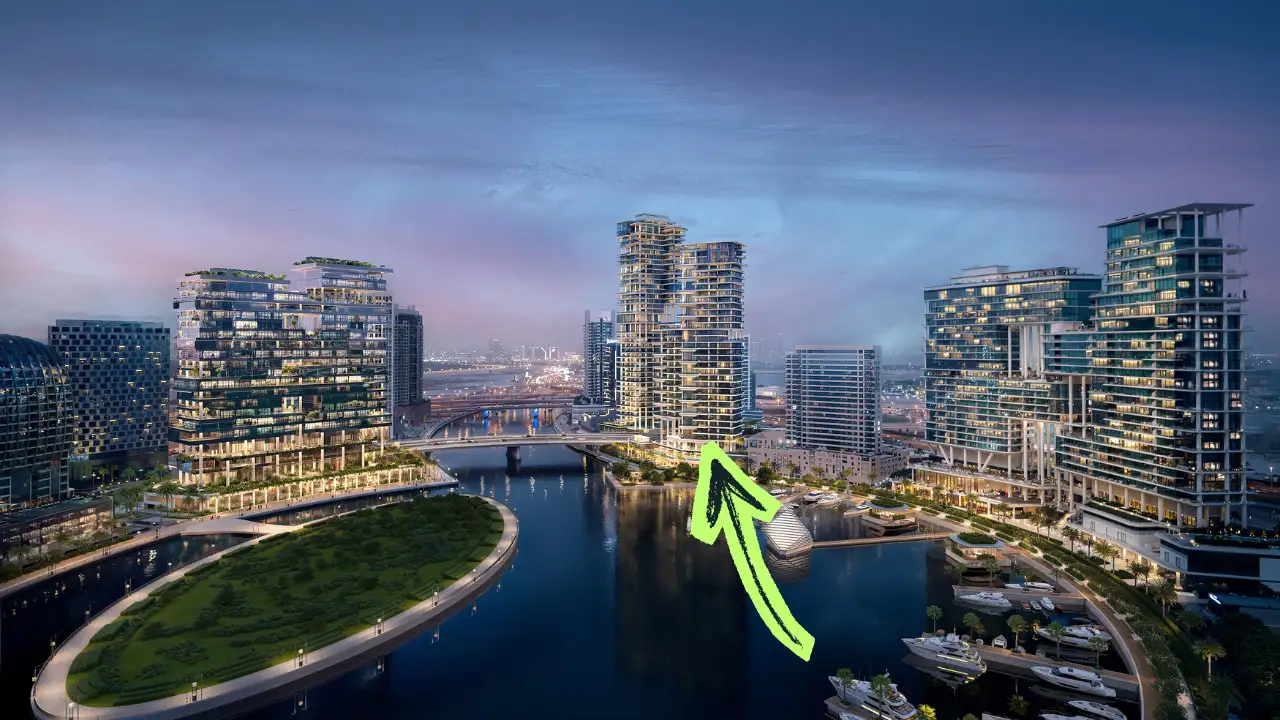 VELA Dorchester Collection by Omniyat location within Marasi Bay along Dubai Water Canal in Dubai - Presented by Tohid Fetrat