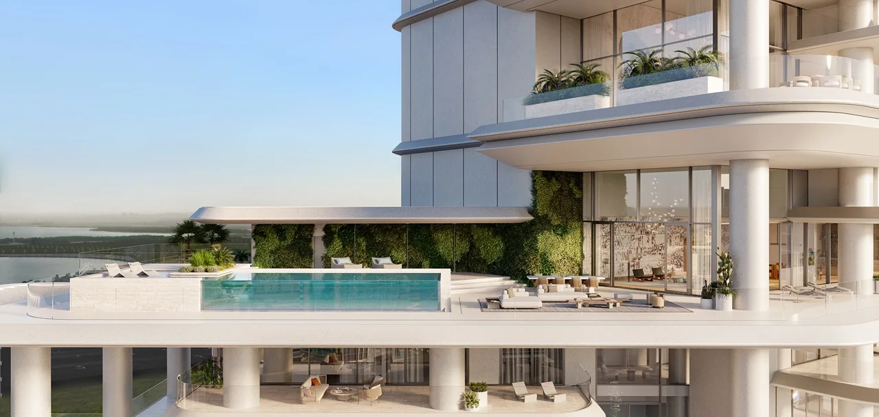 VELA Dorchester Collection by Omniyat sky mansion with expansive private pool terrace and waterfront views in Dubai - Presented by Tohid Fetrat