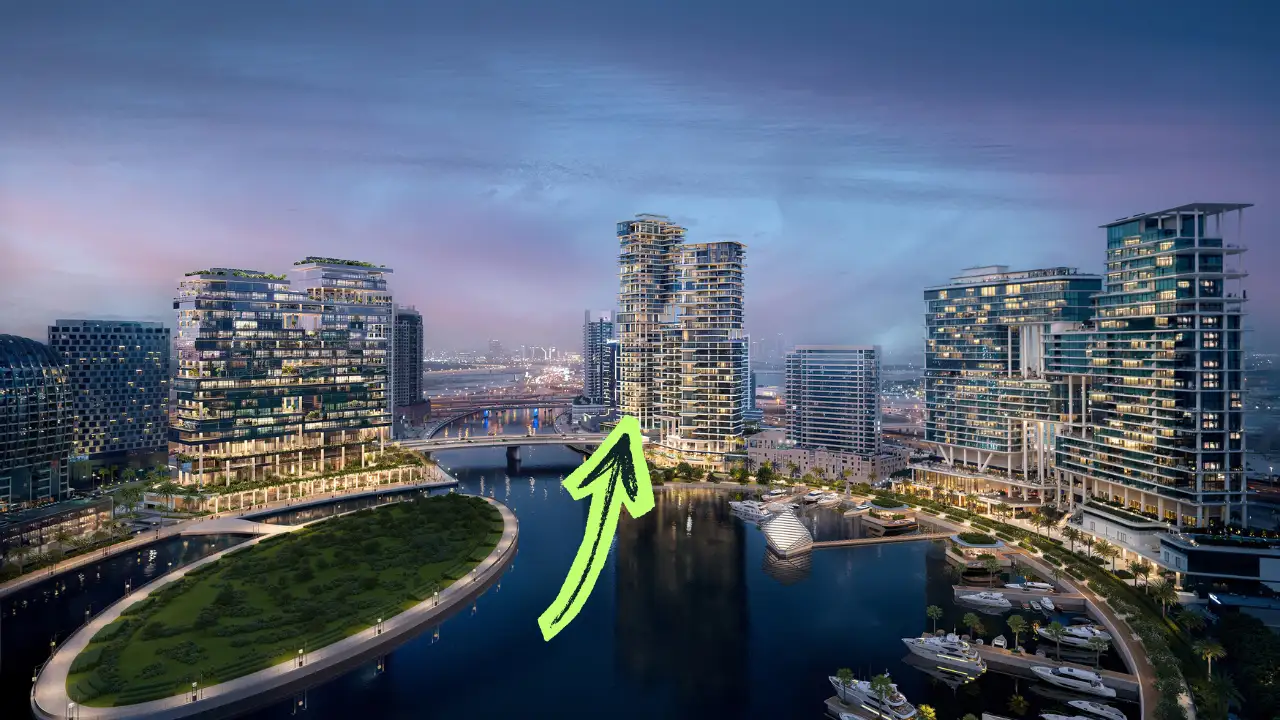 VELA Viento Dorchester Collection by Omniyat location within Marasi Bay waterfront district in Dubai - Presented by Tohid Fetrat