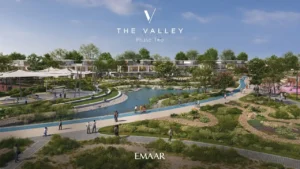 Velora 2 at The Valley by Emaar waterfront community park with cycling tracks and landscaped recreation areas in Dubai - Presented by Tohid Fetrat