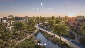 Velora 2 at The Valley by Emaar waterfront cycling trails with landscaped greenery and modern residences in Dubai - Presented by Tohid Fetrat