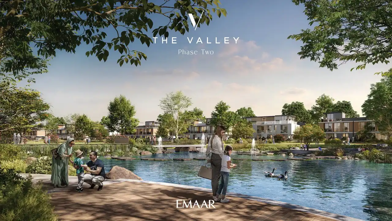 Velora 2 at The Valley by Emaar lakefront community park with landscaped gardens and contemporary residences in Dubai - Presented by Tohid Fetrat