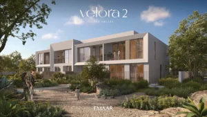 Velora 2 at The Valley by Emaar modern residential townhouses surrounded by landscaped gardens in Dubai - Presented by Tohid Fetrat