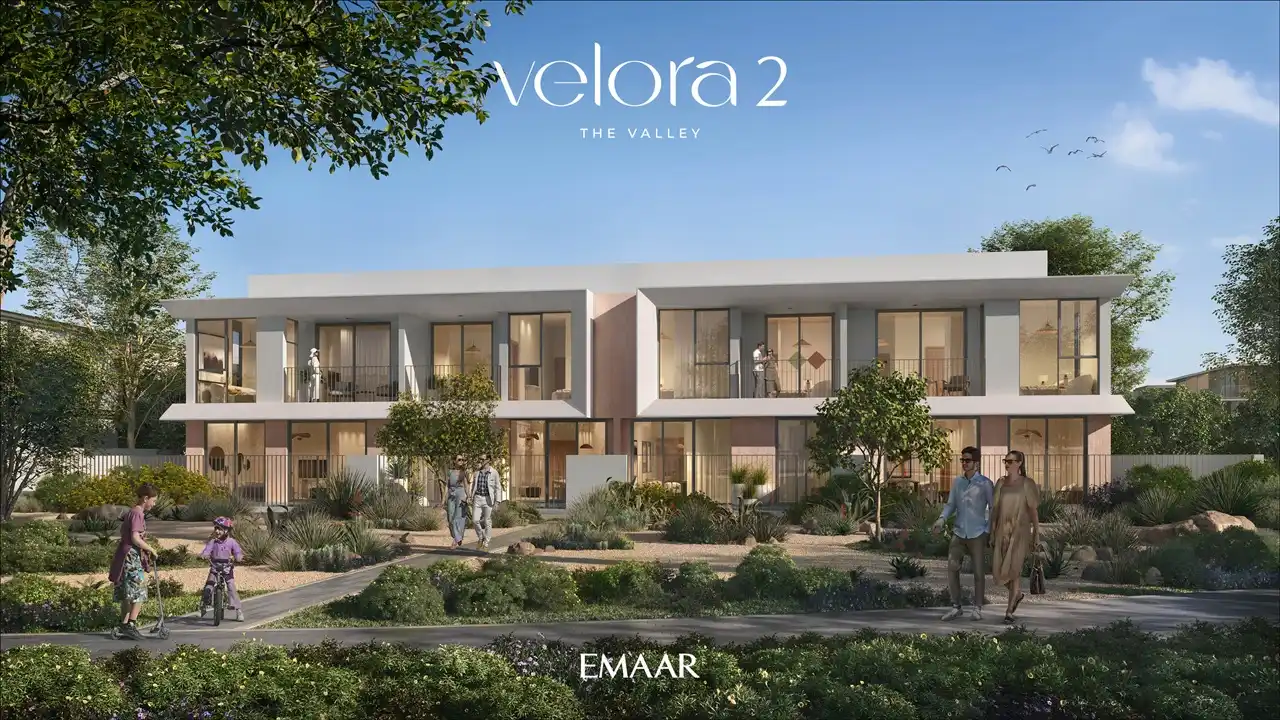 Velora 2 at The Valley by Emaar modern townhouse residences surrounded by landscaped gardens in Dubai - Presented by Tohid Fetrat