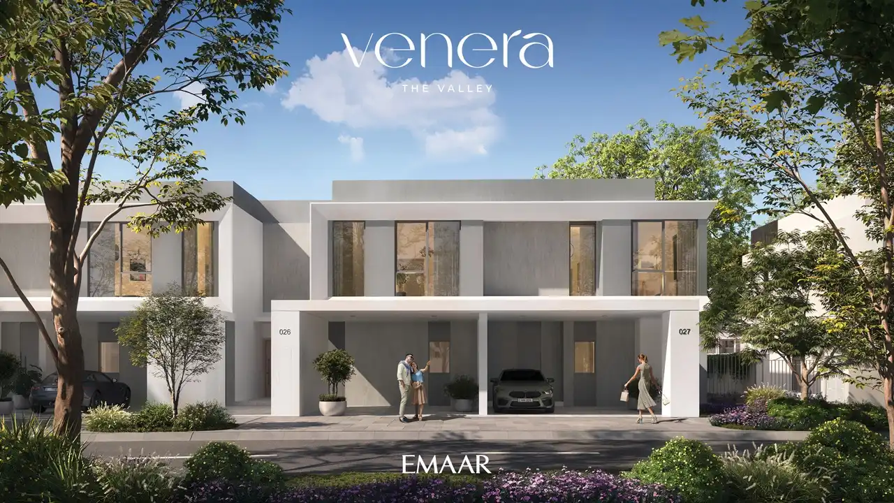 Venera at The Valley by Emaar modern townhouse residences with minimalist architecture and landscaped surroundings in Dubai - Presented by Tohid Fetrat