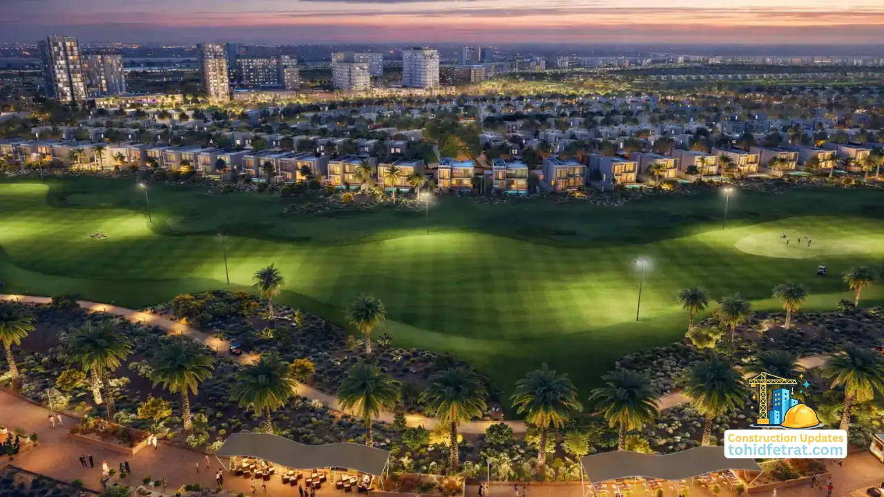 Golf community aerial view highlighting why Emaar South Construction Updates matter for Dubai property investors Presented by Tohid Fetrat