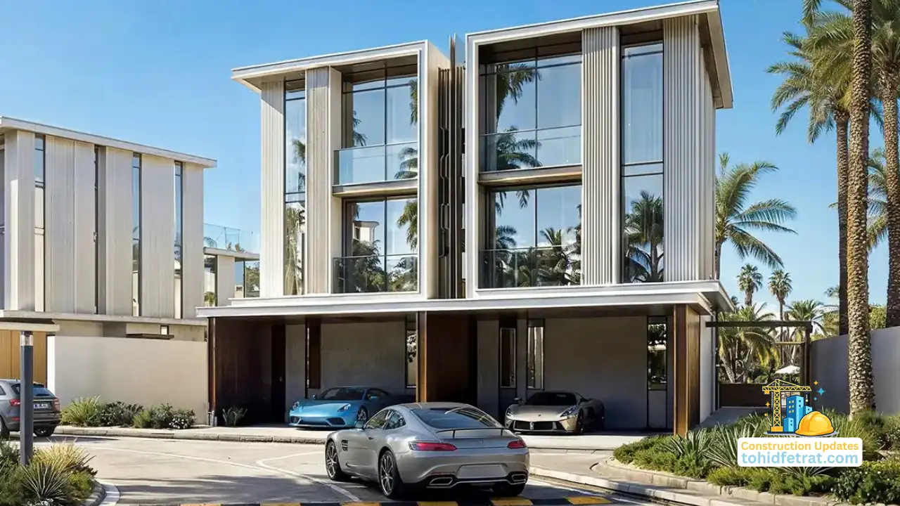 Luxury modern villas and premium residential streetscape featured in Why Tilal Binghatti Construction Updates Matter for Dubai Property Investors Presented by Tohid Fetrat