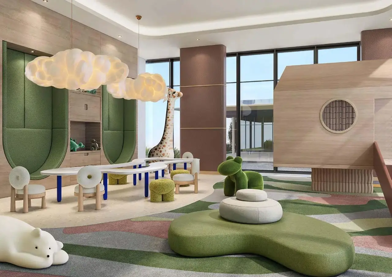 Arancia at The Yards by Beyond Developments indoor kids playroom with creative play areas and family friendly amenities in Dubai Presented by Tohid Fetrat