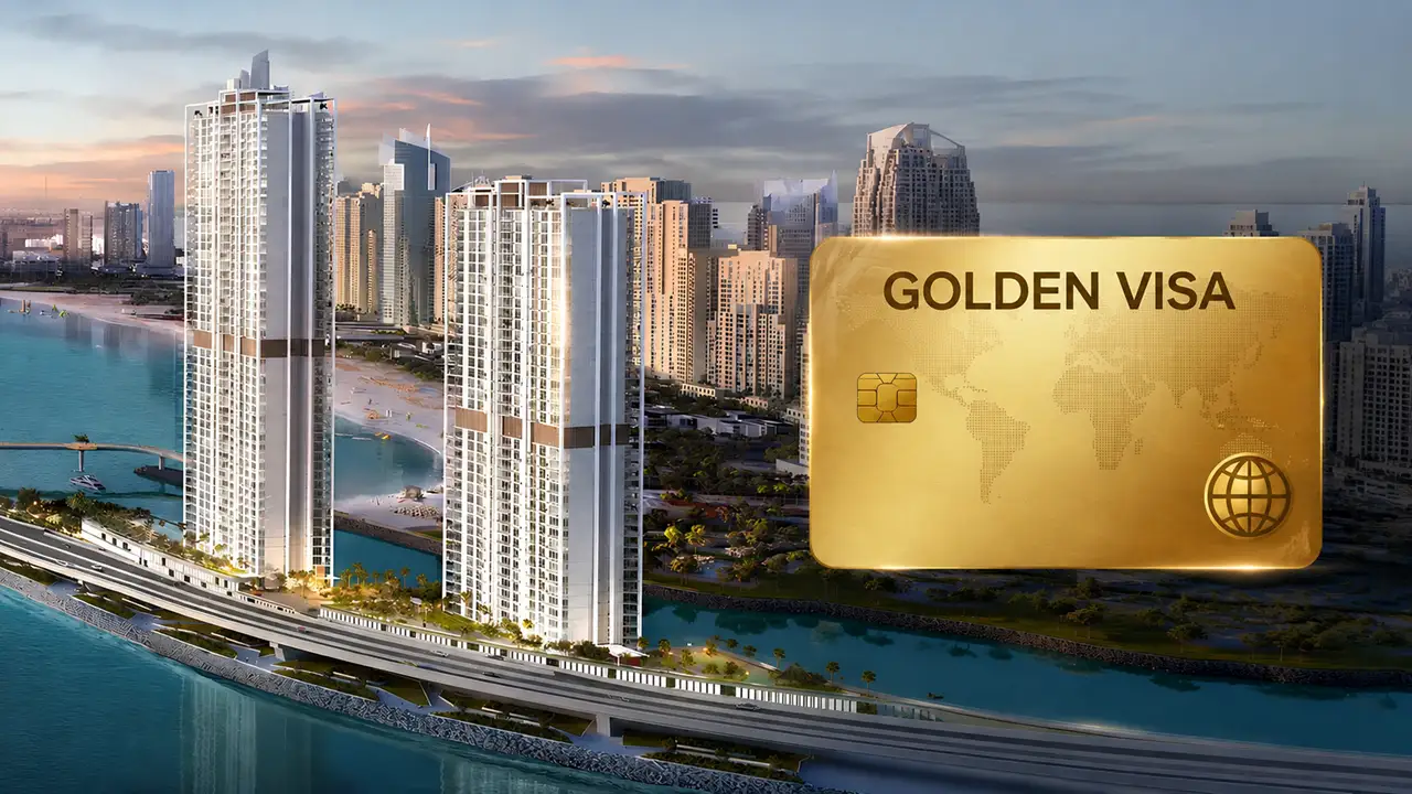Bluewaters Bay Golden Visa opportunity featuring waterfront residences, coastal skyline views, and premium Dubai lifestyle Presented by Tohid Fetrat