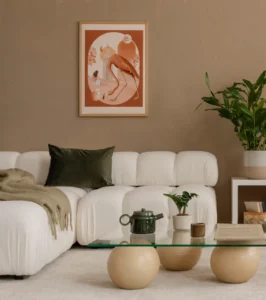 Creek Bay at Dubai Creek Harbour by Emaar Properties contemporary living room with elegant interior design and premium furnishings in Dubai Presented by Tohid Fetrat