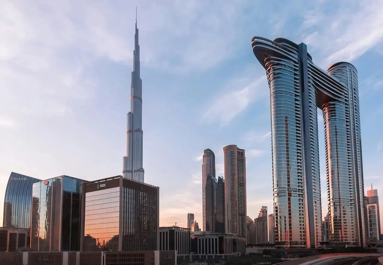 Downtown Dubai skyline featuring Burj Khalifa, modern skyscrapers, luxury developments, and iconic city views Presented by Tohid Fetrat