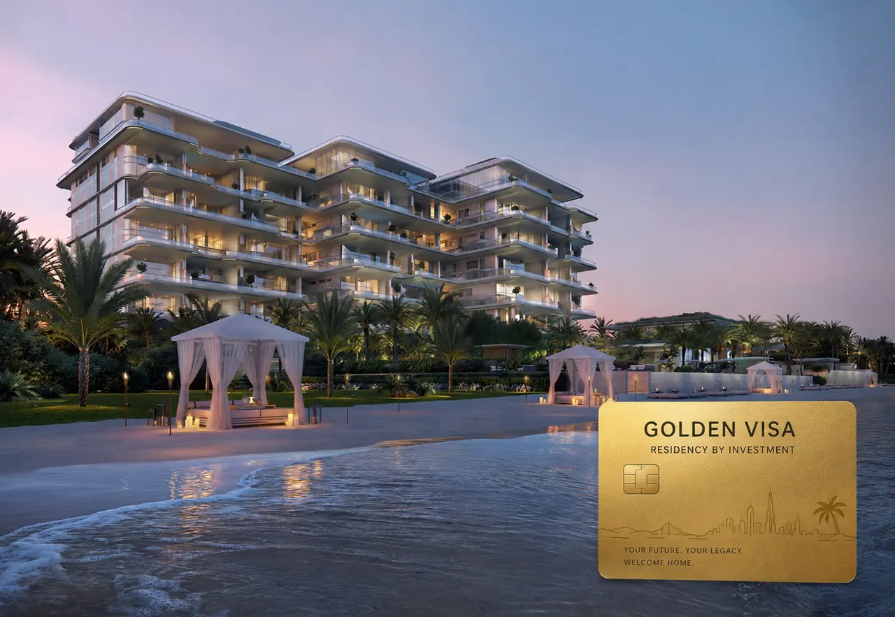 ORLA, Dorchester Collection Golden Visa eligibility in Dubai, highlighting ultra-luxury beachfront residences on Palm Jumeirah, investment-based residency opportunities, premium waterfront living, and UAE Golden Visa benefits for qualified property investors. Presented by Tohid Fetrat