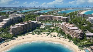 Palm Central Frond N Residences at Palm Jebel Ali by Nakheel beachfront residential community with private beach, landscaped gardens and waterfront apartments in Dubai - Presented by Tohid Fetrat