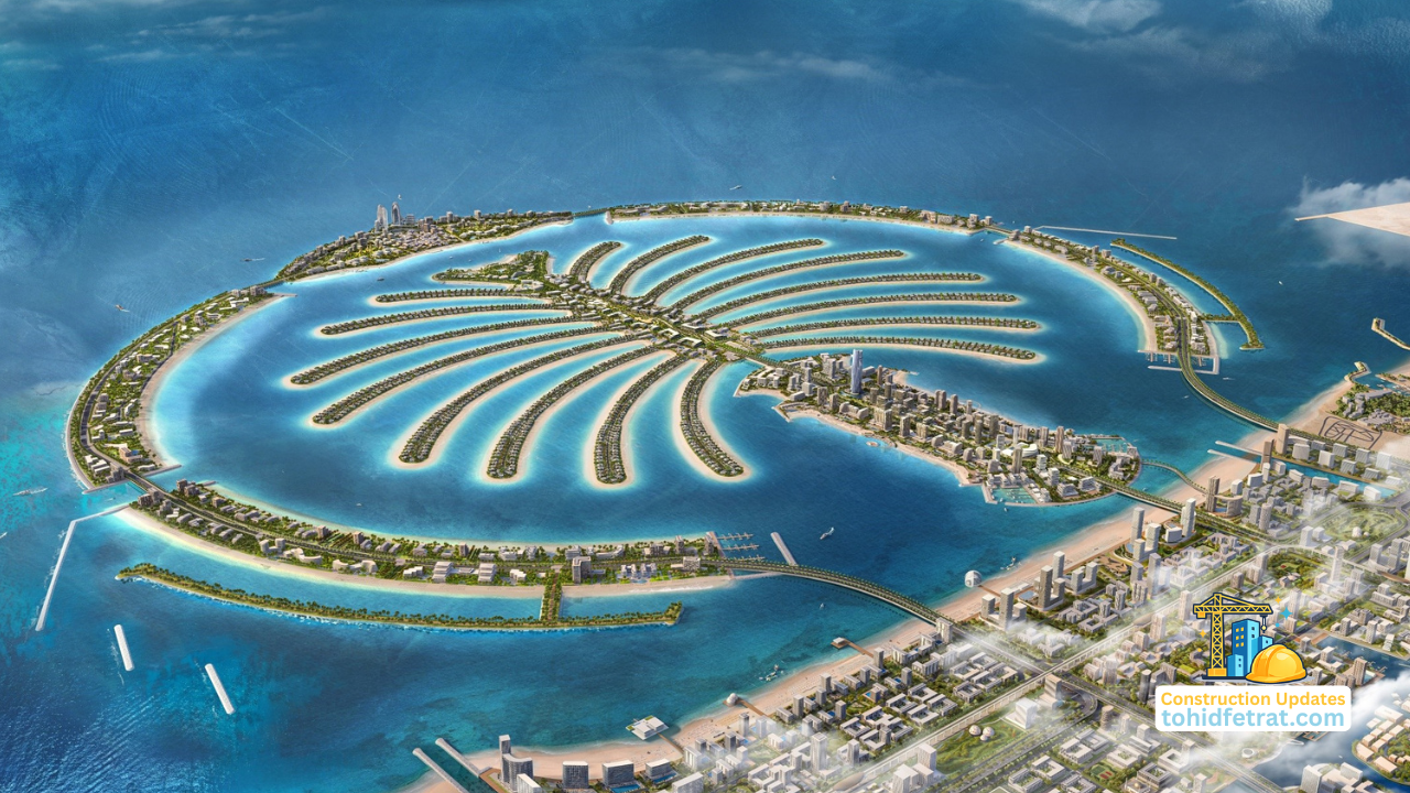 Why Palm Jebel Ali Construction Updates Matter for Dubai Property Investors featuring the iconic palm shaped island masterplan and large scale waterfront development in Dubai Presented by Tohid Fetrat