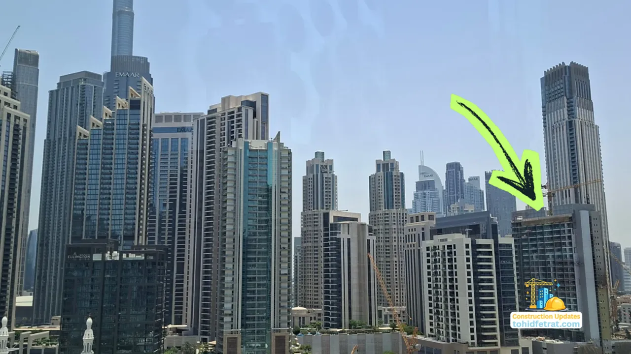 ROVE Home Downtown Dubai Construction Updates showing the tower under construction on 29 June 2026 in Downtown Dubai Captured by Tohid Fetrat