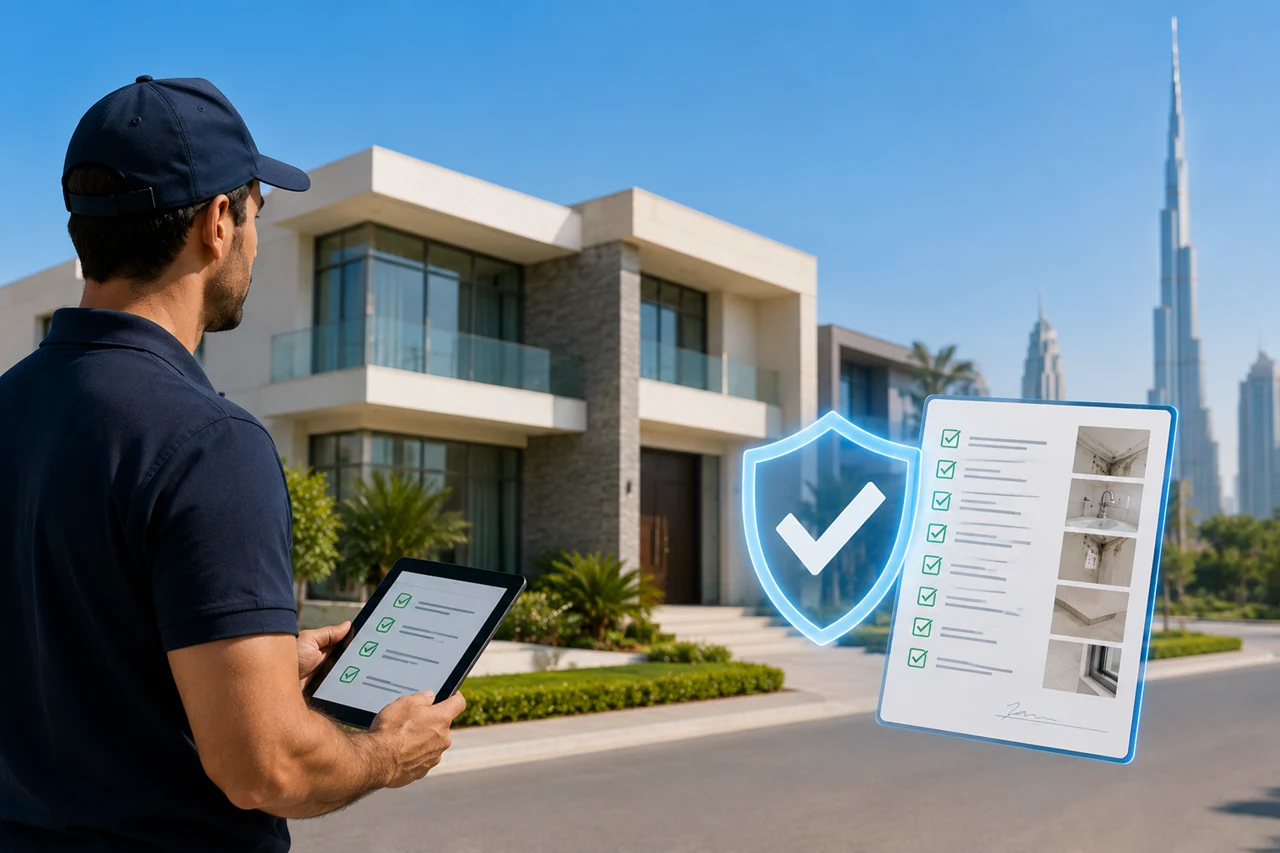 Professional snagging inspector providing independent property inspection services and detailed defect reporting for a Dubai home Presented by Tohid Fetrat