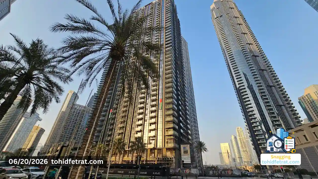 The St. Regis Residences Snagging Inspection showing the residential tower on 20 June 2026 in Downtown Dubai Captured by Tohid Fetrat