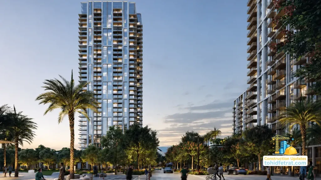 VALO at Dubai Creek Harbour by Emaar Properties residential tower featured in construction updates and project progress content in Dubai - Presented by Tohid Fetrat