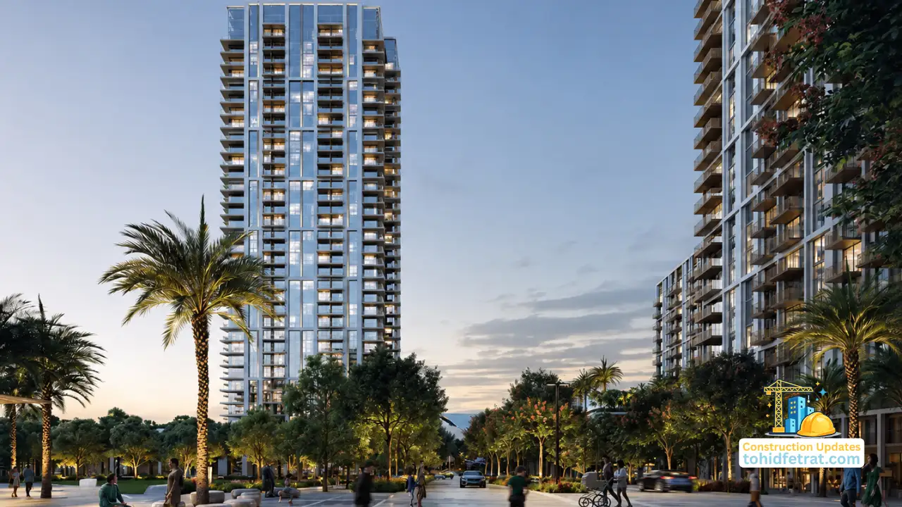 VALO at Dubai Creek Harbour by Emaar Properties residential tower featured in construction updates and project progress content in Dubai - Presented by Tohid Fetrat